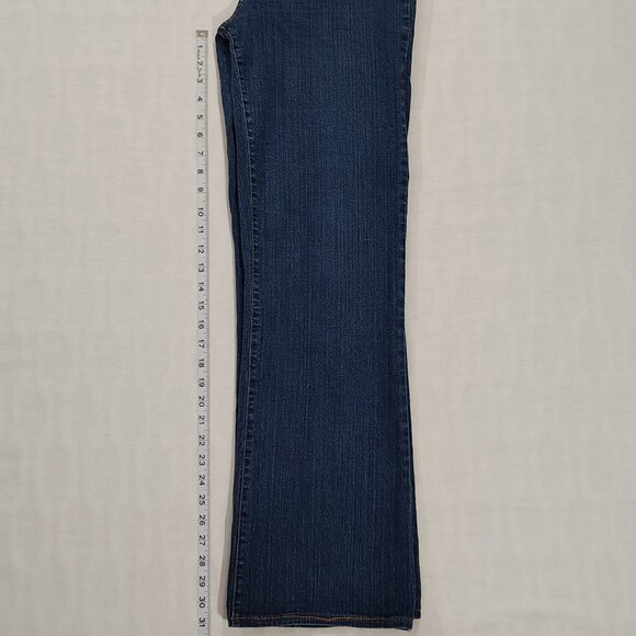 NYDJ Tummy Tuck Jeans Womens Size 12 High Rise Boot Cut USA Stretch Denim Blue - Picture 11 of 16